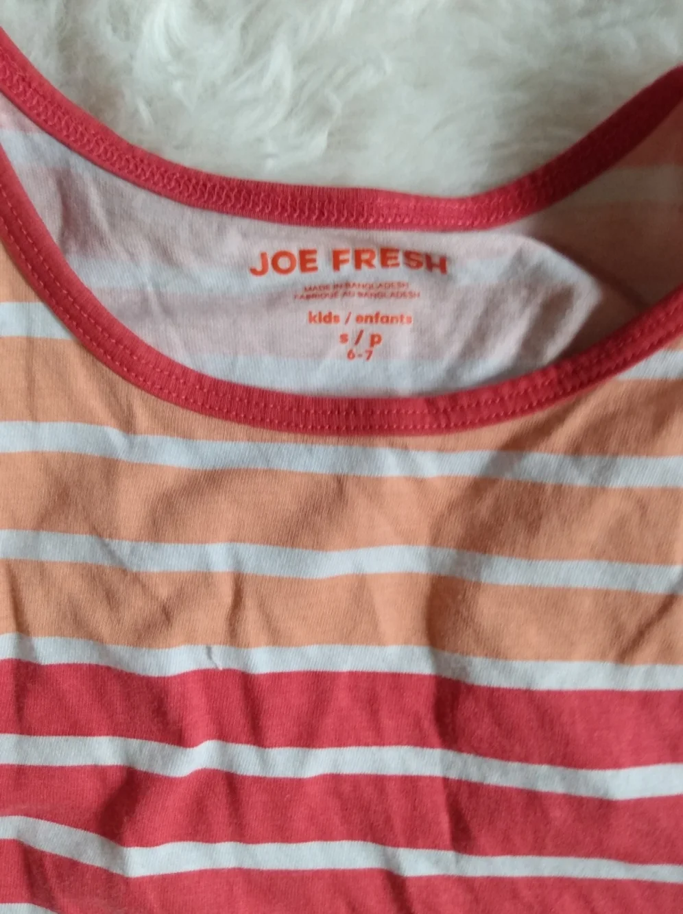 Striped Pink, Orange & White Dress - Picture 2 of 3